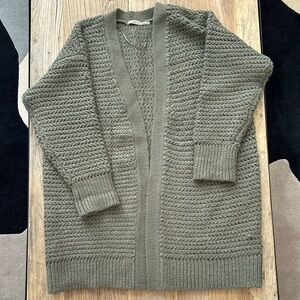 ESQUALO Olive Knit Cardigan